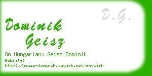 dominik geisz business card